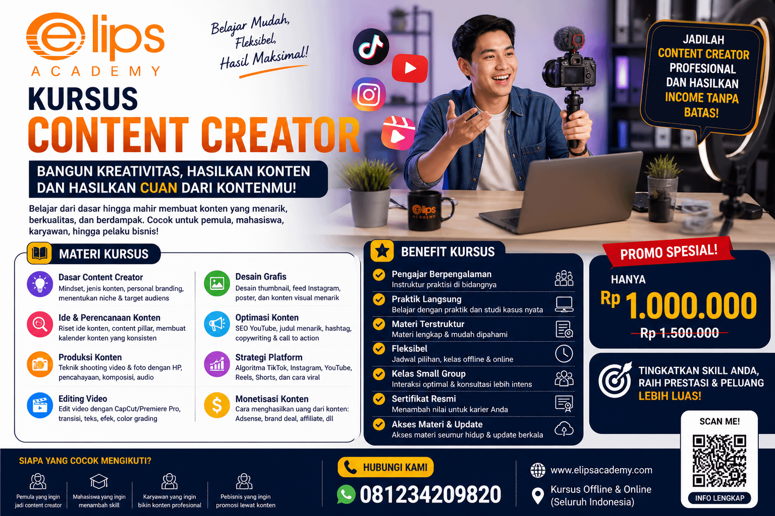 kursus content creator sidoarjo 