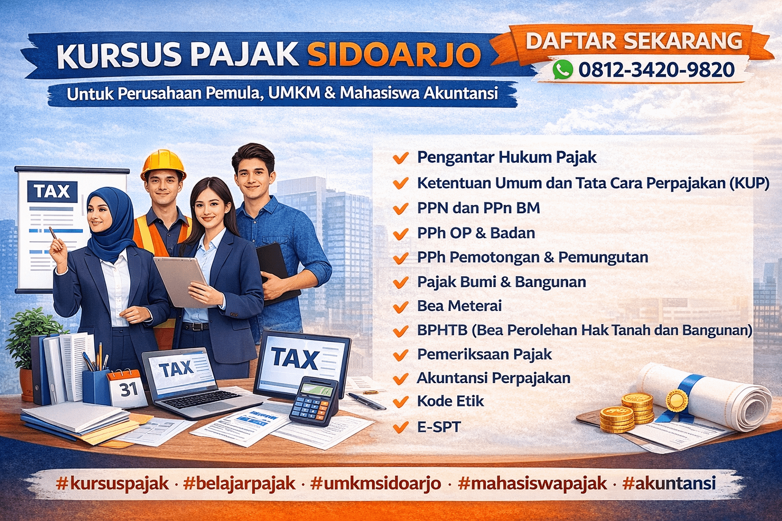 kursus pajak sidoarjo